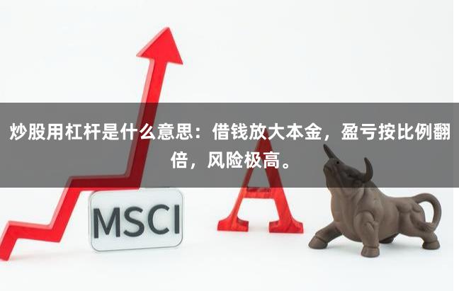 炒股用杠杆是什么意思：借钱放大本金，盈亏按比例翻倍，风险极高。